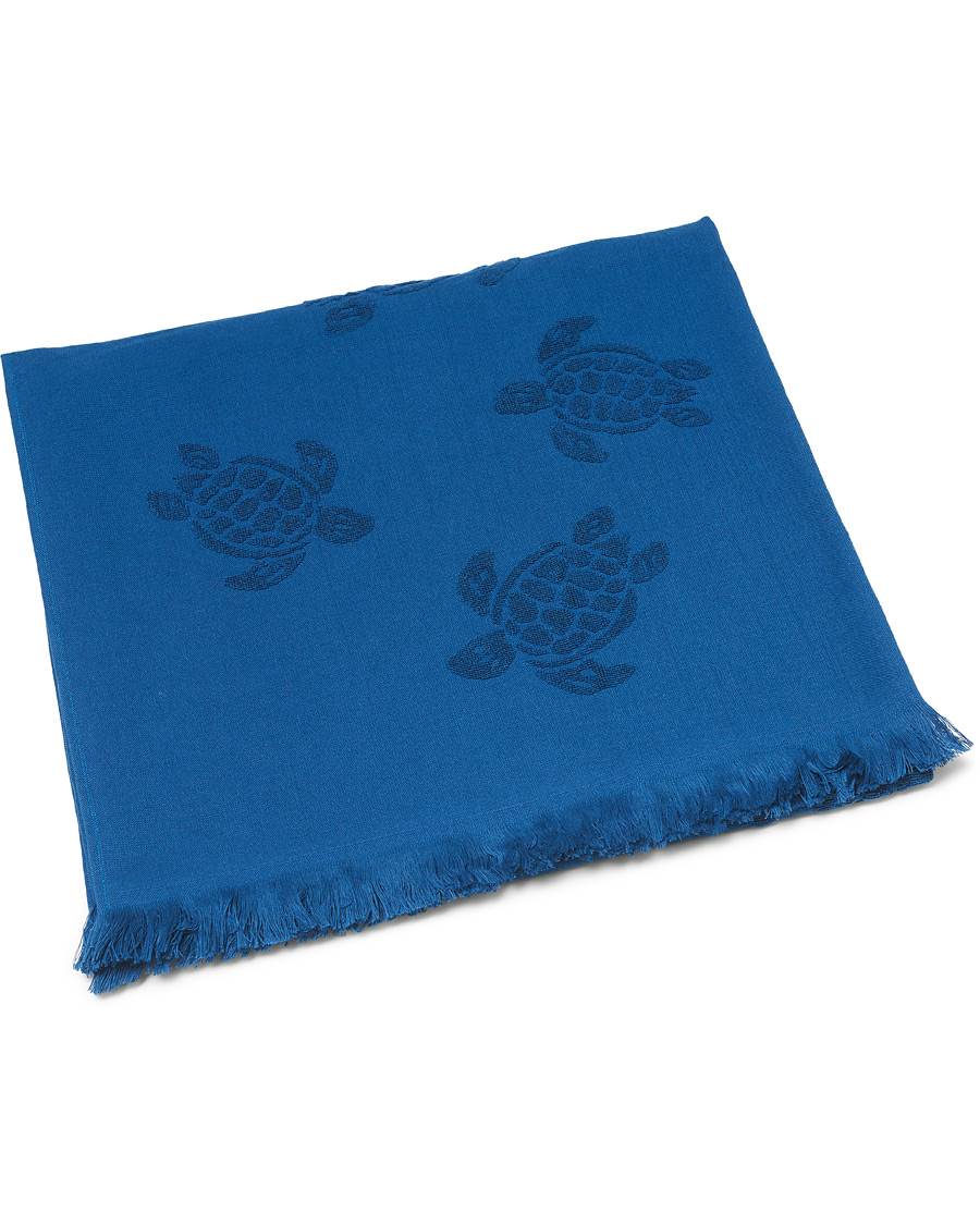 Uomini | Vilebrequin Turtle Jacquard Beach Towel Blue | Vilebrequin | Turtle Jacquard Beach Towel Blue