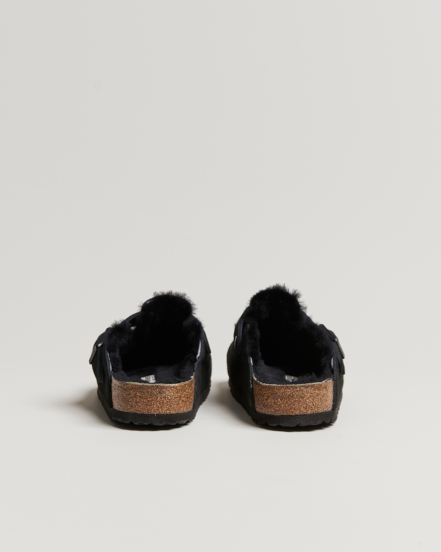 Uomini | BIRKENSTOCK Boston Shearling Black Suede | BIRKENSTOCK | Boston Shearling Black Suede