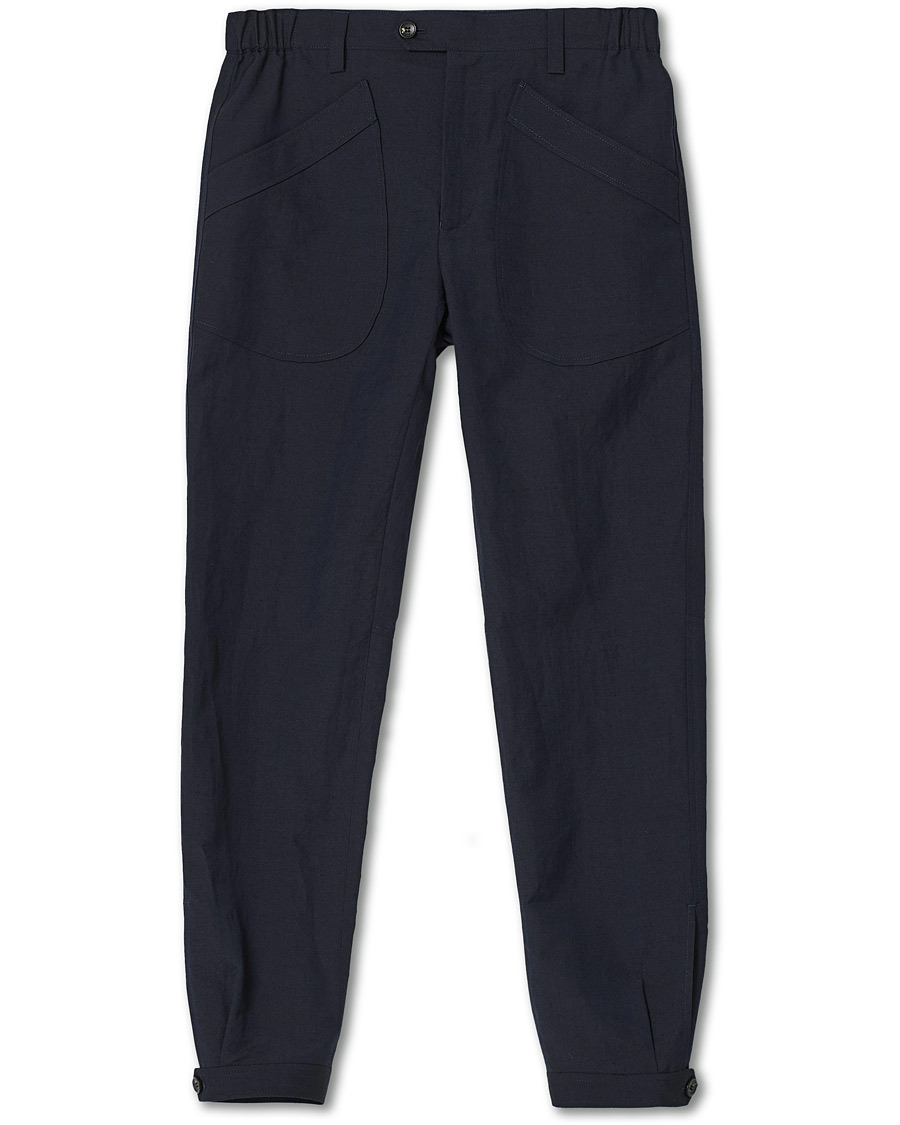 Uomini | Pantaloni | Lanvin | Slim Fit Trousers Navy