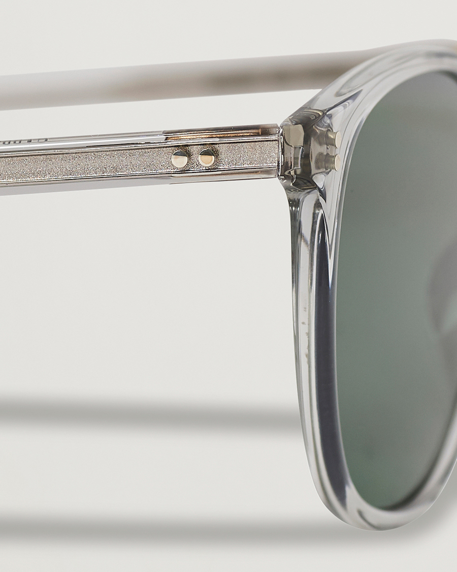 Uomini | Occhiali da sole | Garrett Leight | Kinney 49 Sunglasses Transparent/Green
