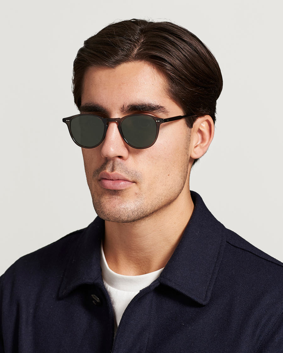 Uomini | Occhiali da sole | Garrett Leight | Hampton 46 Sunglasses Black Glass