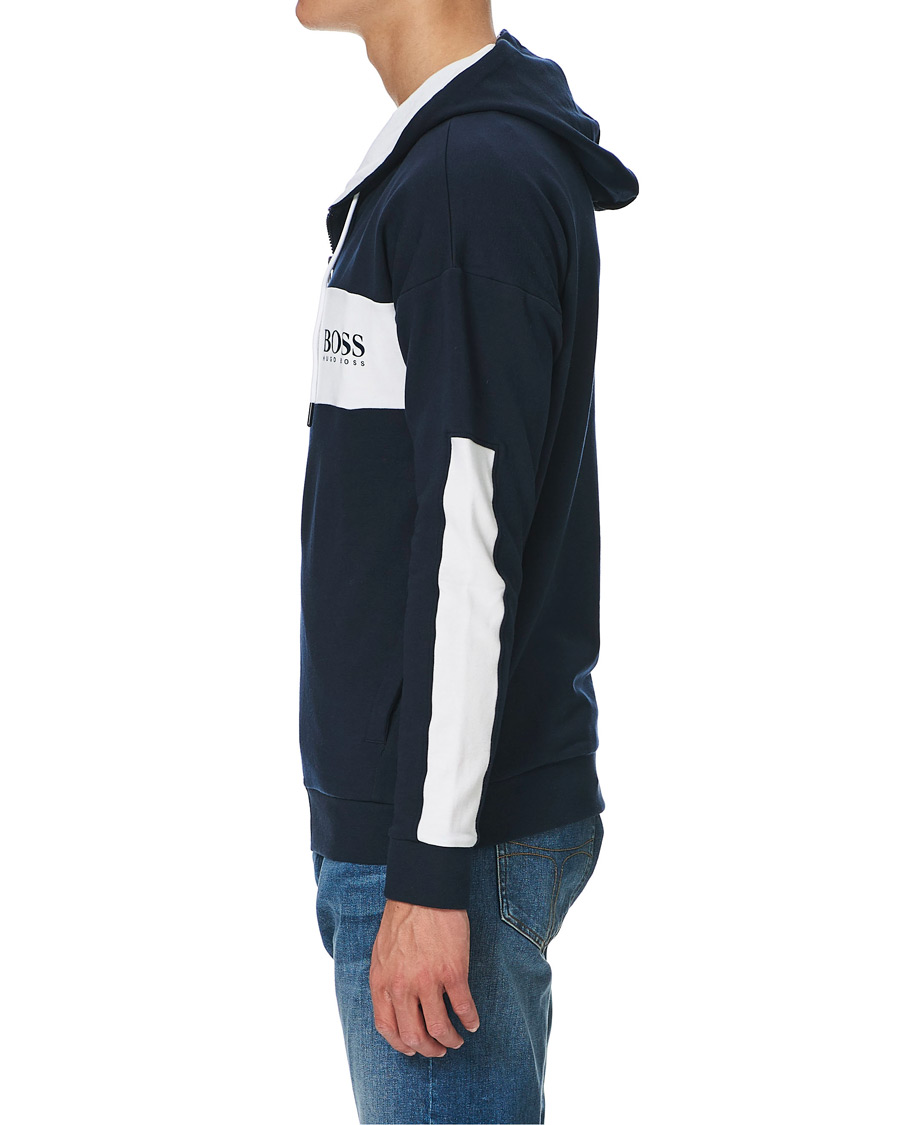 Uomini | Maglieria | BOSS BLACK | BOSS Full Zip Hoodie Jacket Dark Blue