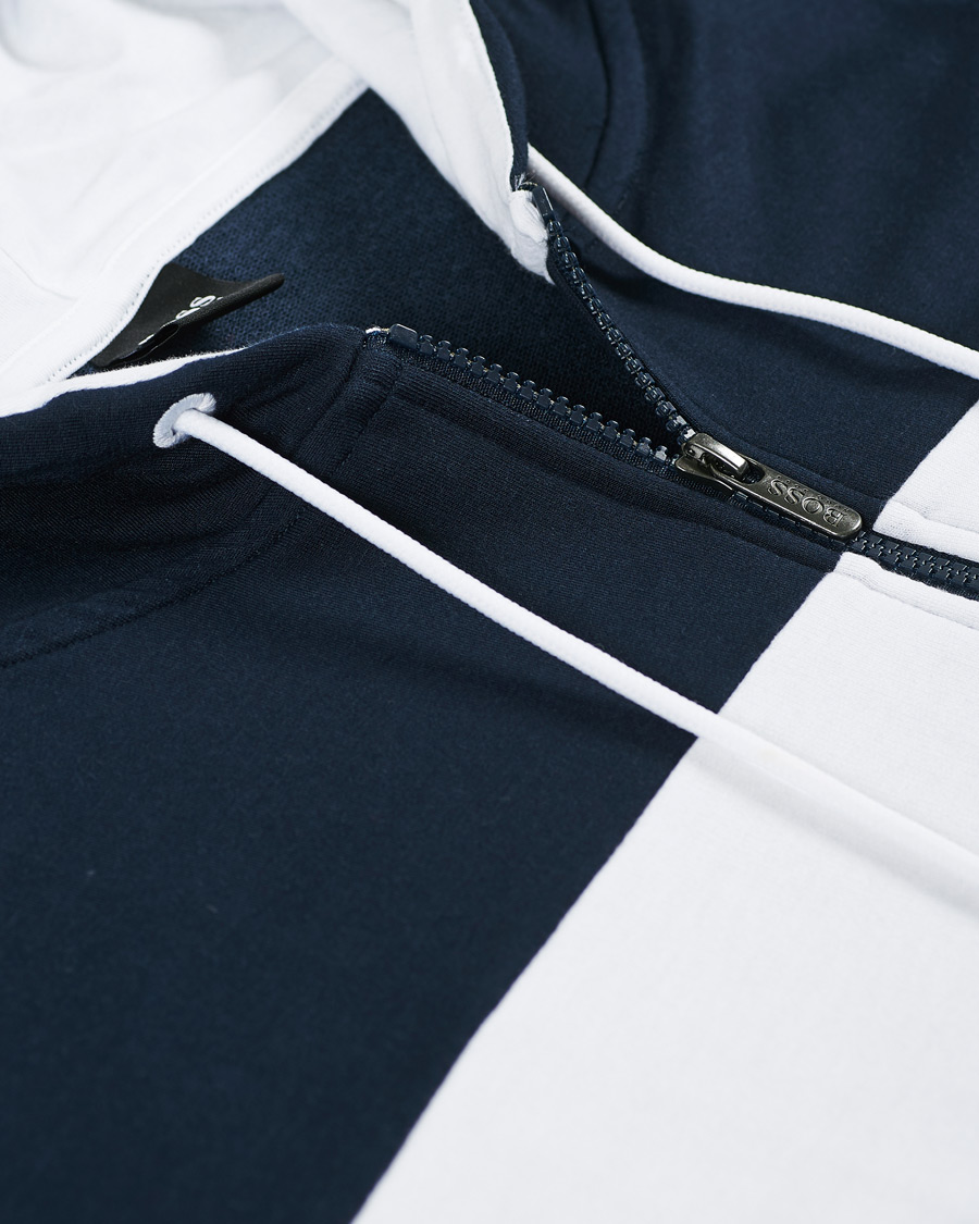 Uomini | Maglieria | BOSS BLACK | BOSS Full Zip Hoodie Jacket Dark Blue