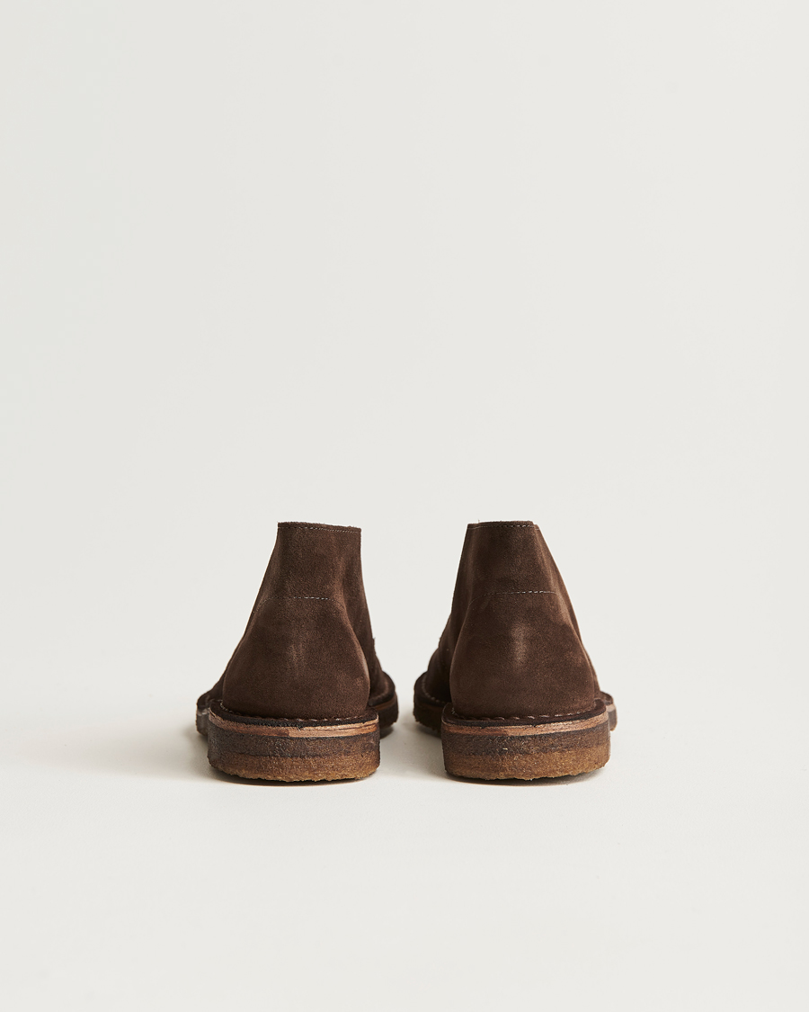 Uomini | Stivali | Drake's | Clifford Suede Desert Boots Dark Brown