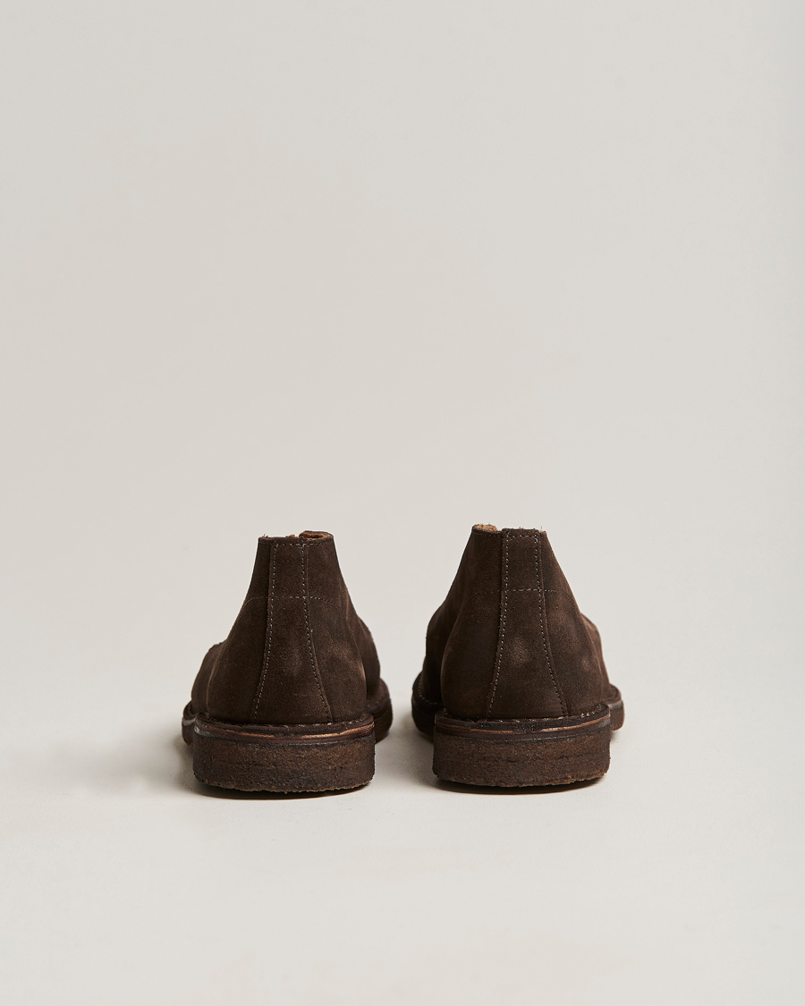 Uomini | Stivali | Drake's | Crosby Moc-Toe Suede Chukka Boots Dark Brown