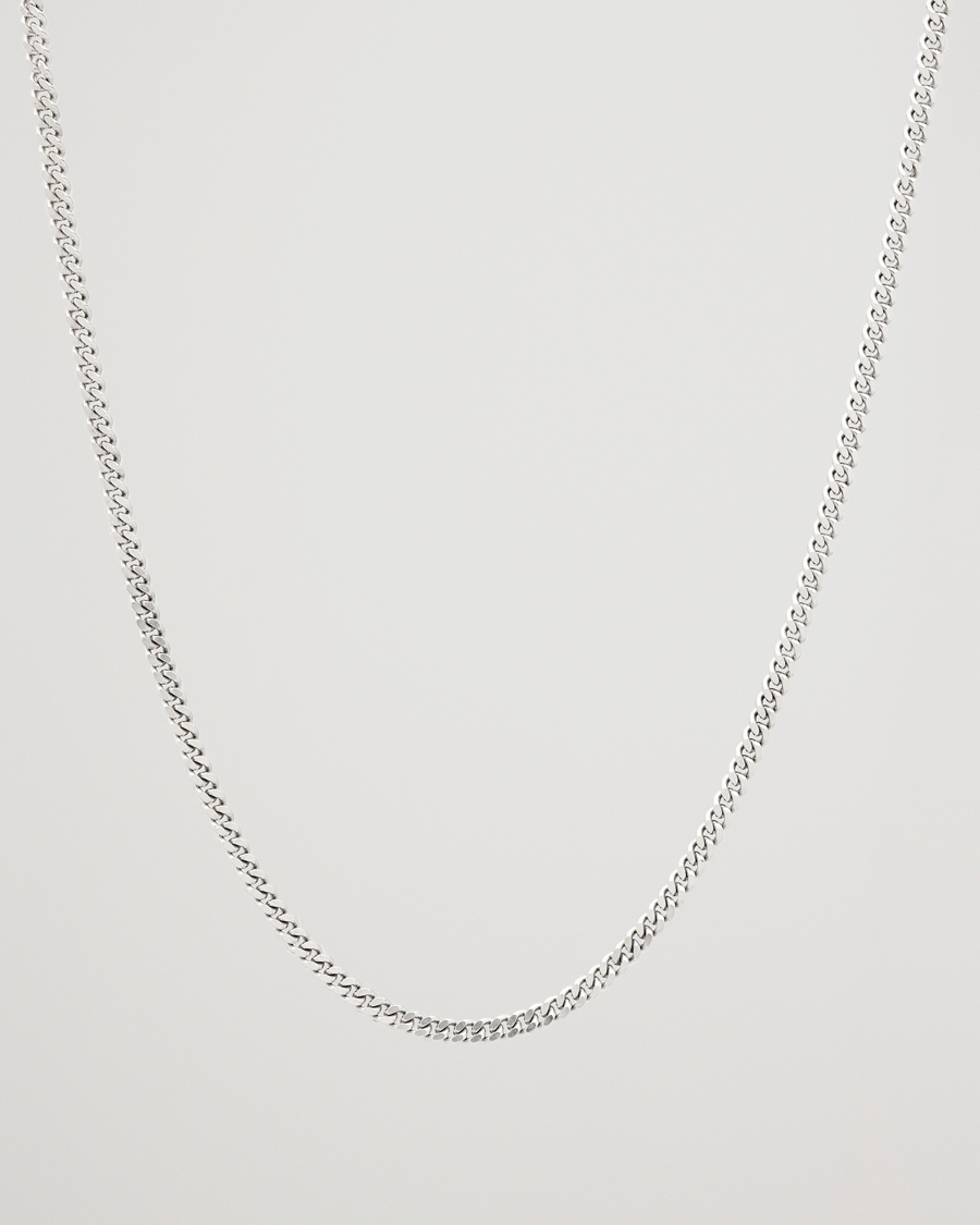 Uomini | Gioielli | Tom Wood | Curb Chain M Necklace Silver