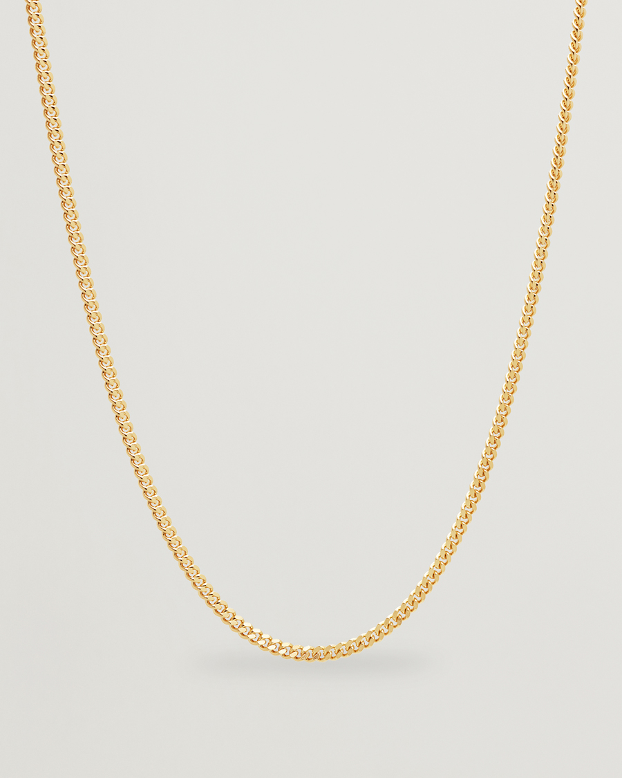 Uomini | Gioielli | Tom Wood | Curb Chain M Necklace Gold