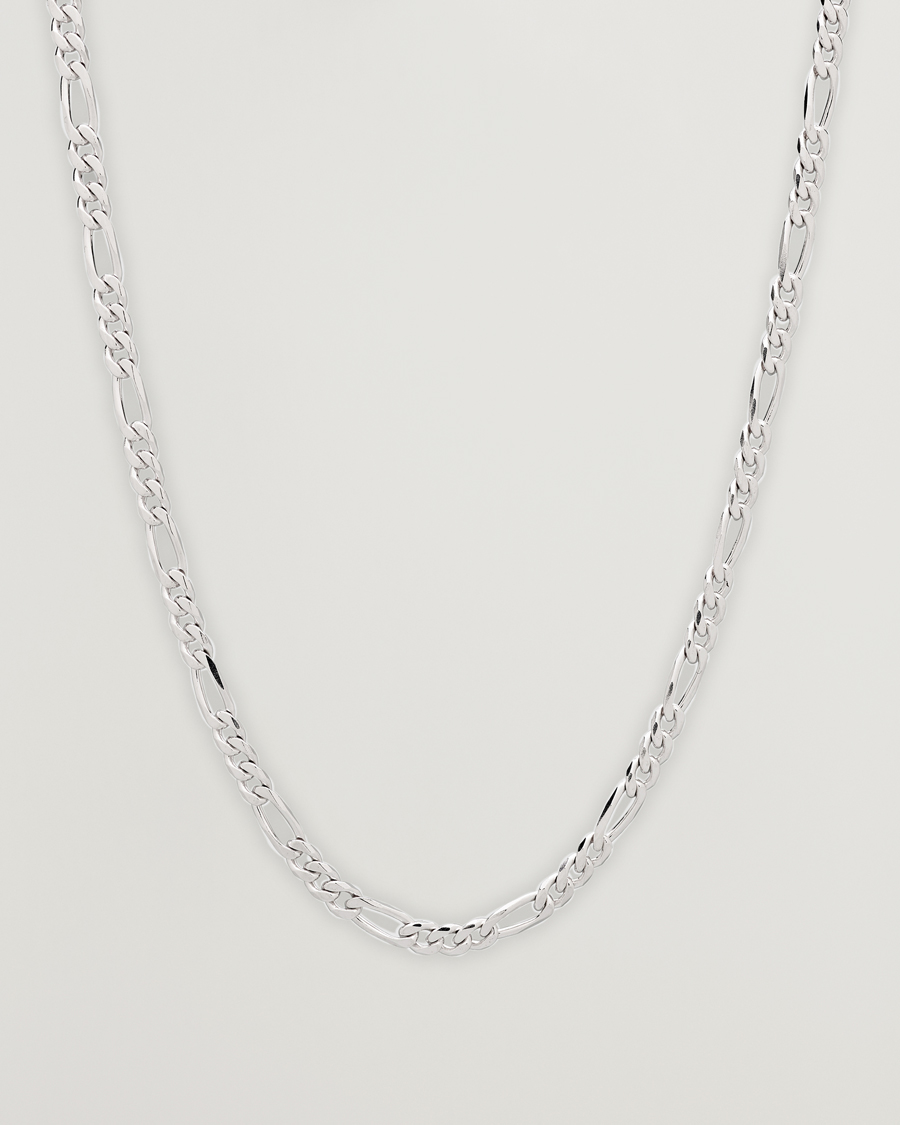 Uomini | Tom Wood Figaro Chain Necklace Silver | Tom Wood | Figaro Chain Necklace Silver