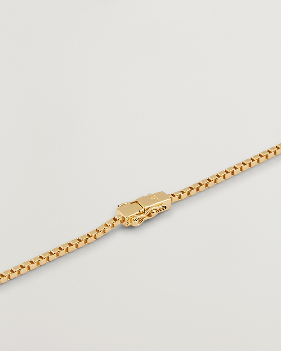 Uomini | Tom Wood Square Chain M Necklace Gold | Tom Wood | Square Chain M Necklace Gold