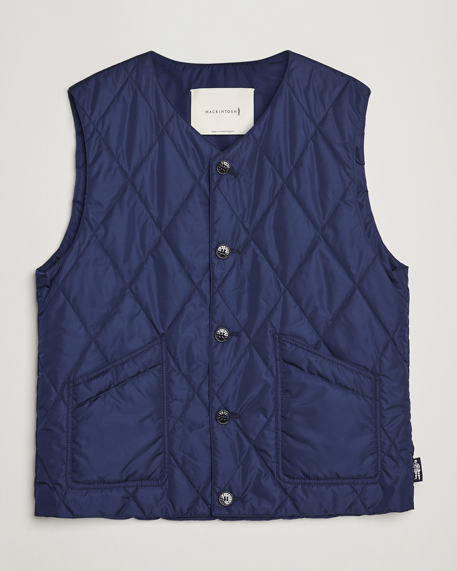 Uomini | Gilet | Mackintosh | Hig Quilted Liner Blue
