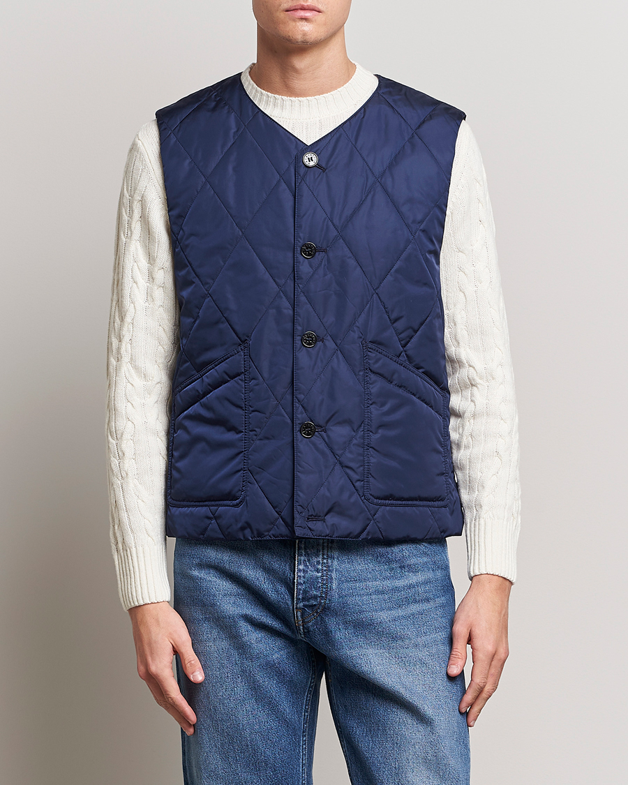 Uomini | Gilet | Mackintosh | Hig Quilted Liner Blue