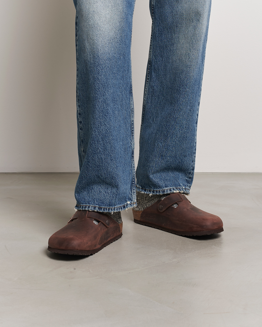 Uomini | Sandali & Diapositive | BIRKENSTOCK | Boston Classic Footbed Habana Oiled Leather