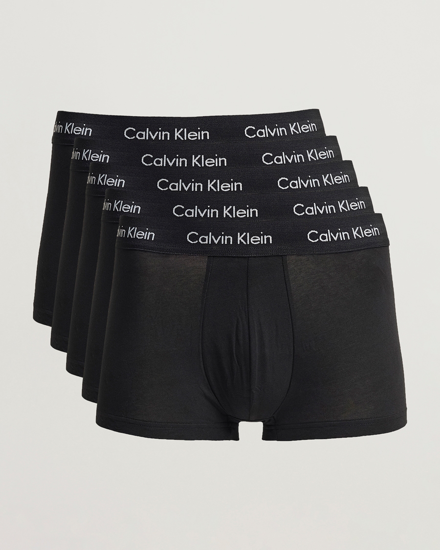 Uomini | Biancheria intima | Calvin Klein | Cotton Stretch 5-Pack Trunk Black