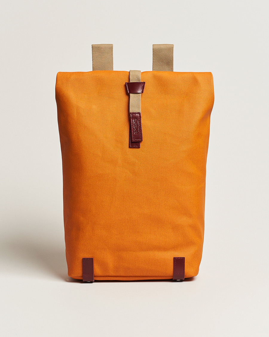 Uomini | Borse | Brooks England | Pickwick Cotton Canvas 26L Backpack Goose Beak/Maroon