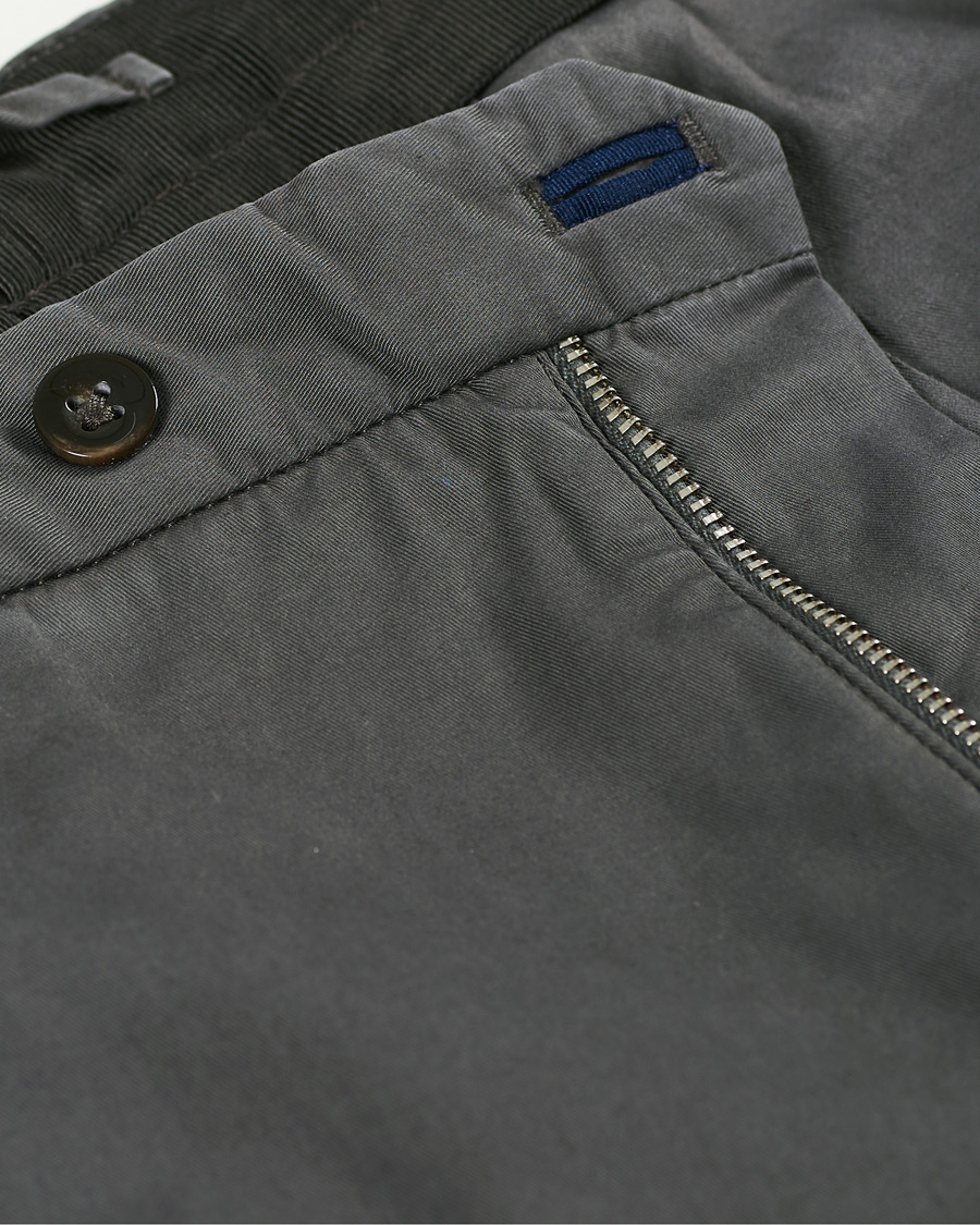 Uomini | Pantaloni | Incotex | Slim Fit Stretch Chinos Dark Grey