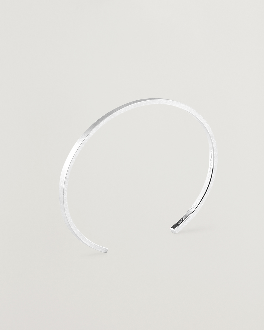 Uomini | Gioielli | LE GRAMME | Ribbon Bracelet Brushed Sterling Silver 7g