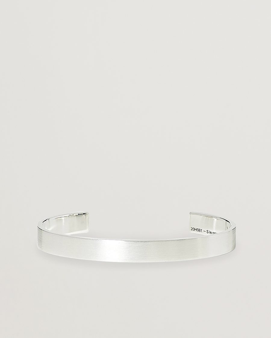 Uomini | Gioielli | LE GRAMME | Ribbon Bracelet Brushed Sterling Silver 21g