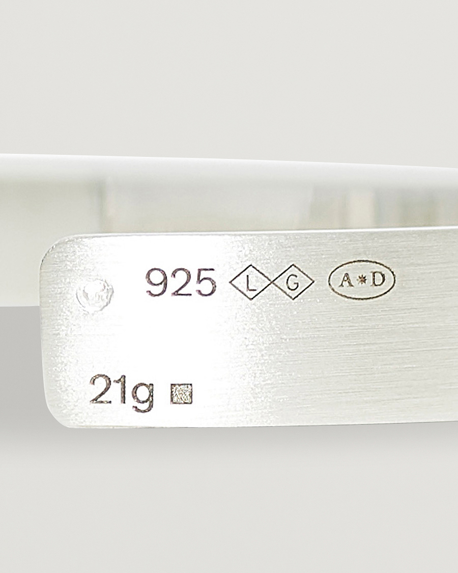 Uomini | Gioielli | LE GRAMME | Ribbon Bracelet Brushed Sterling Silver 21g