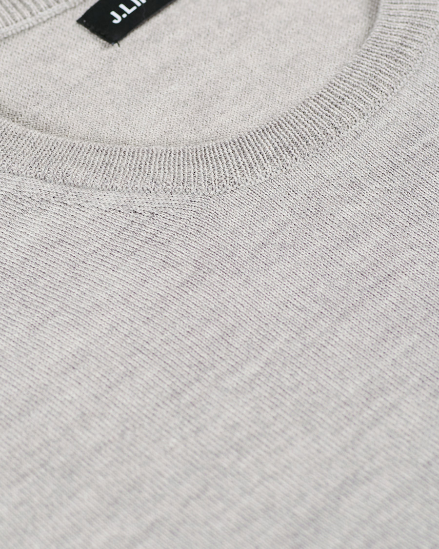 Uomini | Maglieria | J.Lindeberg | Newman Merino Crew Neck Pullover Stone Grey Melange