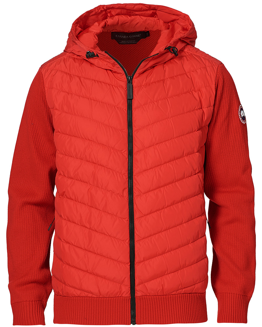 Uomini | Giacche | Canada Goose | Hybridge Knitted Hoodie Red