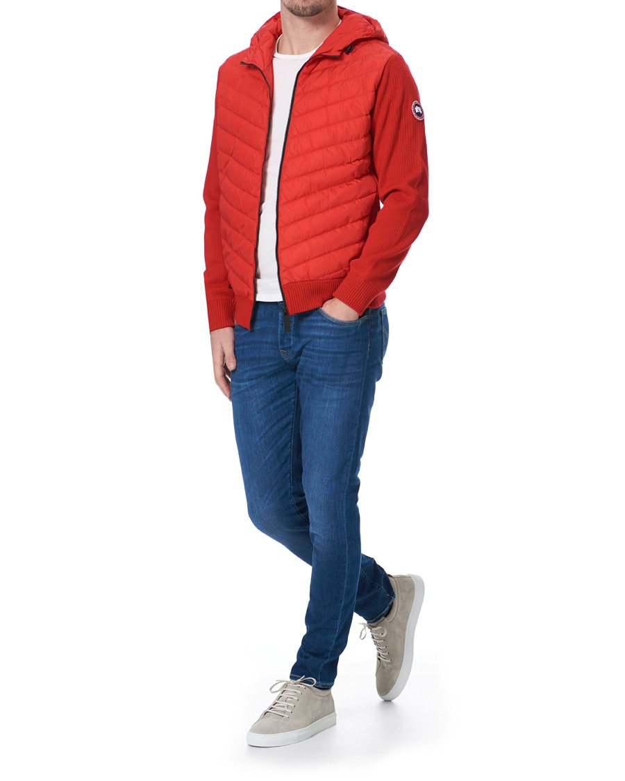 Uomini | Giacche | Canada Goose | Hybridge Knitted Hoodie Red
