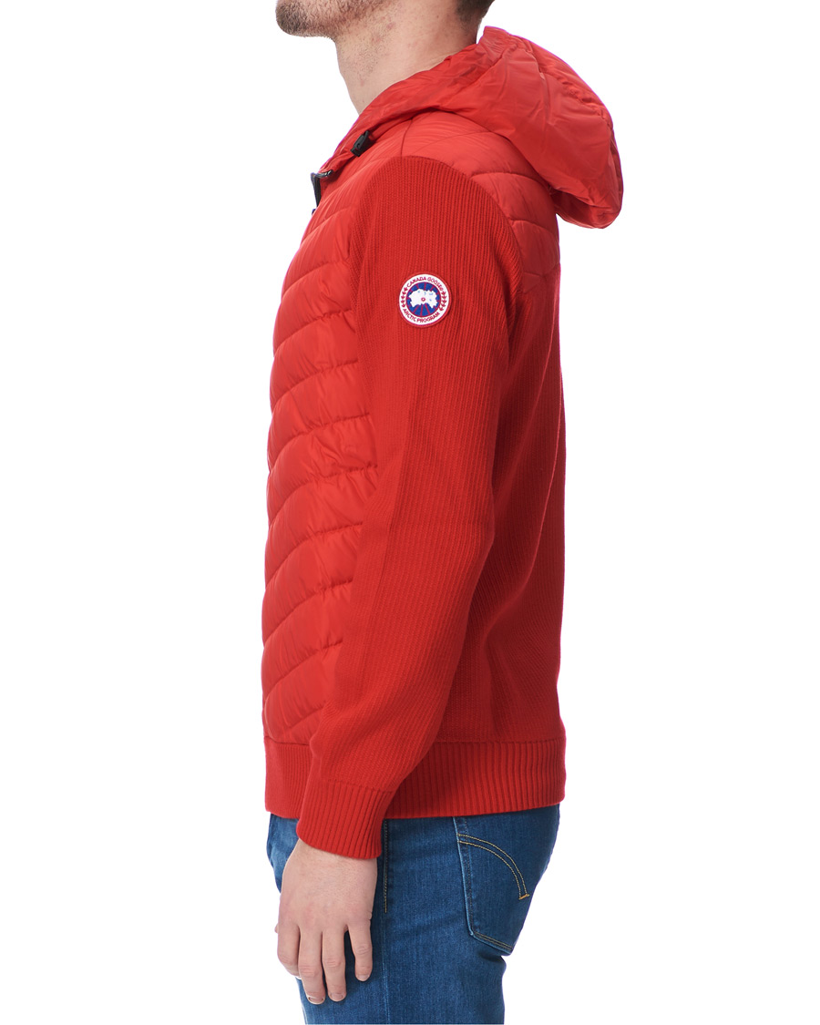 Uomini | Giacche | Canada Goose | Hybridge Knitted Hoodie Red