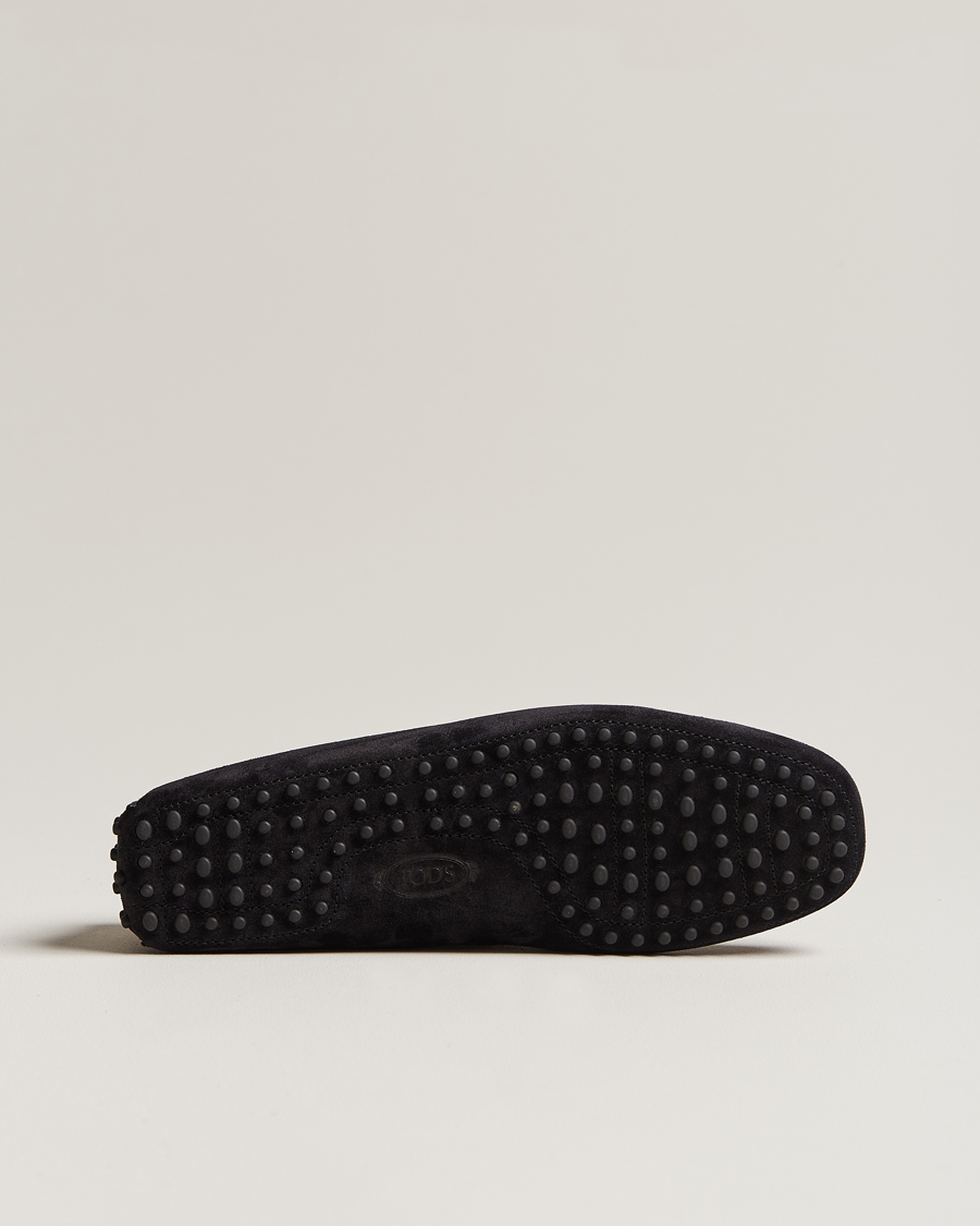 Uomini | Tod's Lacetto Gommino Carshoe Black Suede | Tod's | Lacetto Gommino Carshoe Black Suede