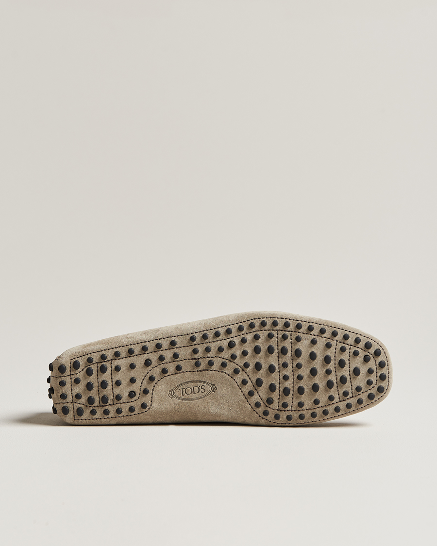 Uomini | Tod's Lacetto Gommino Carshoe Taupe Suede | Tod's | Lacetto Gommino Carshoe Taupe Suede