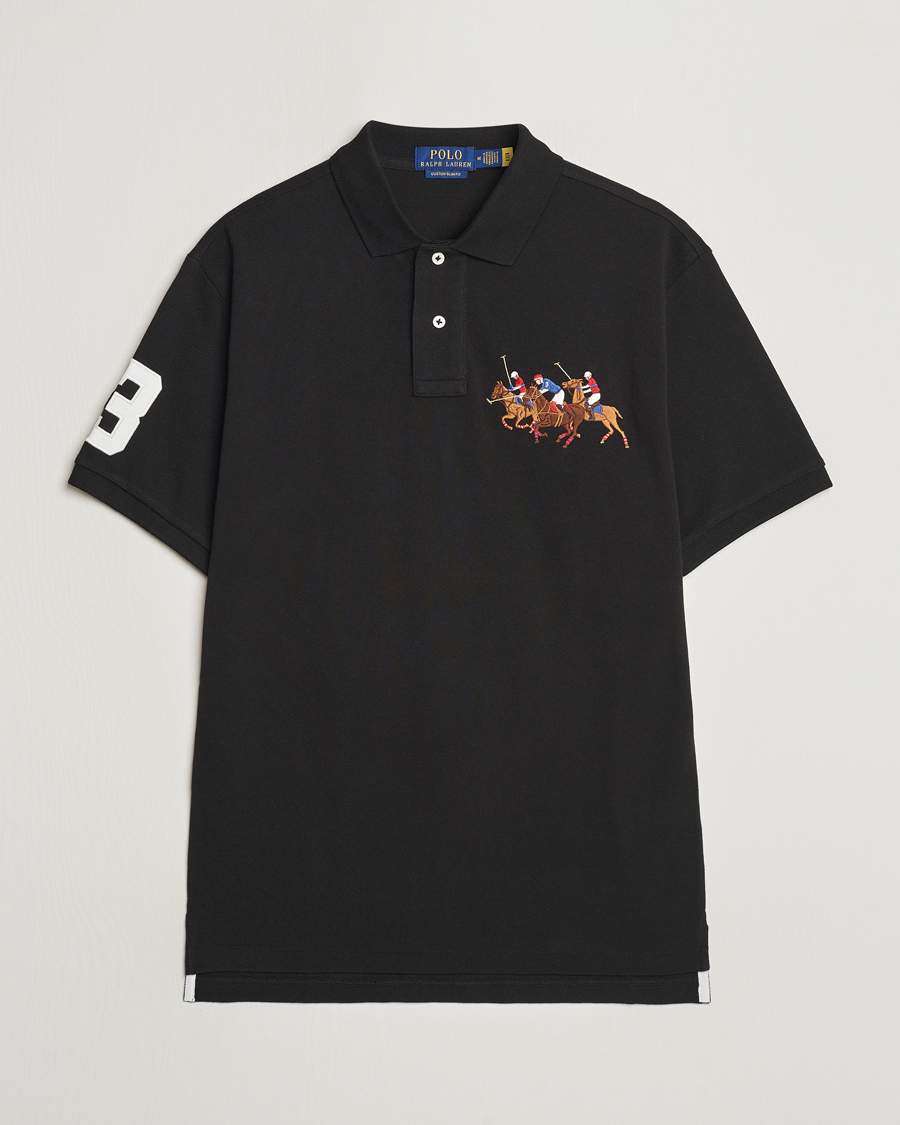 Uomini | Polo | Polo Ralph Lauren | Custom Slim Fit Match Club Polo Black