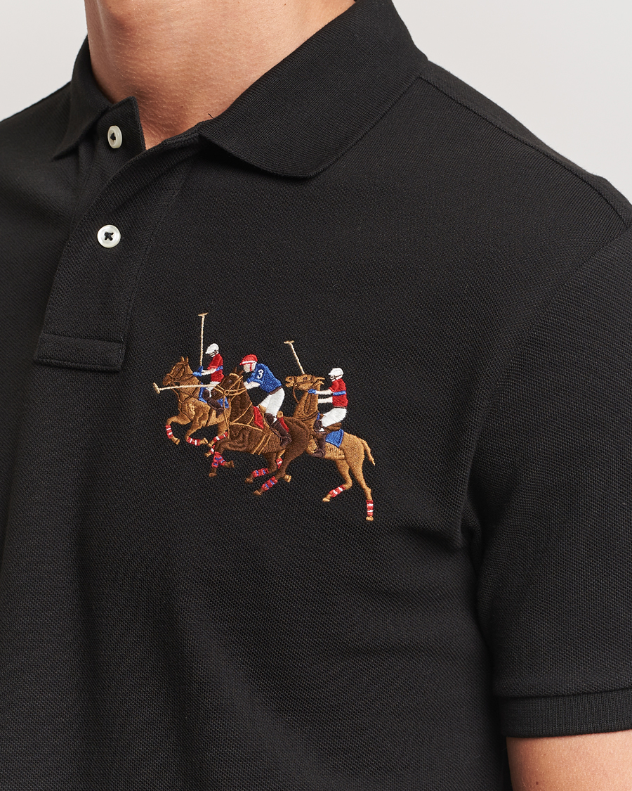 Uomini | Polo | Polo Ralph Lauren | Custom Slim Fit Match Club Polo Black