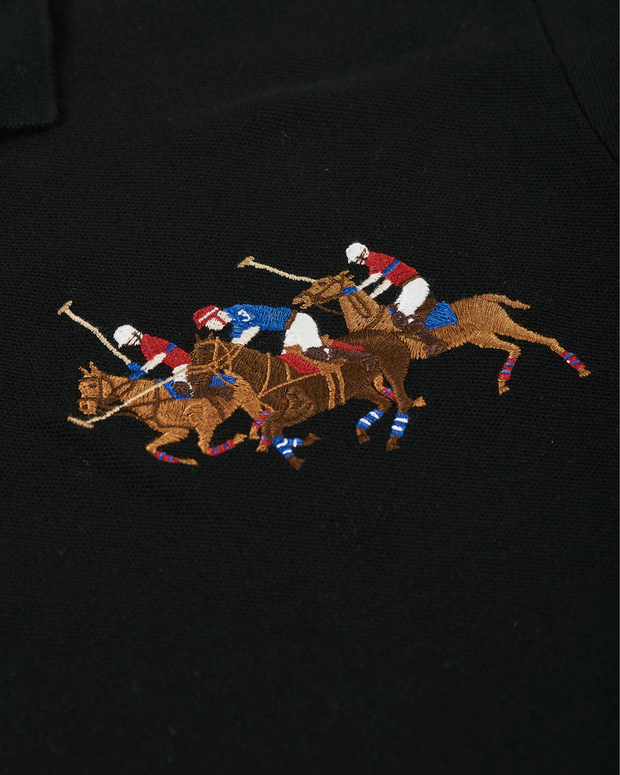 Uomini | Polo | Polo Ralph Lauren | Custom Slim Fit Match Club Polo Black