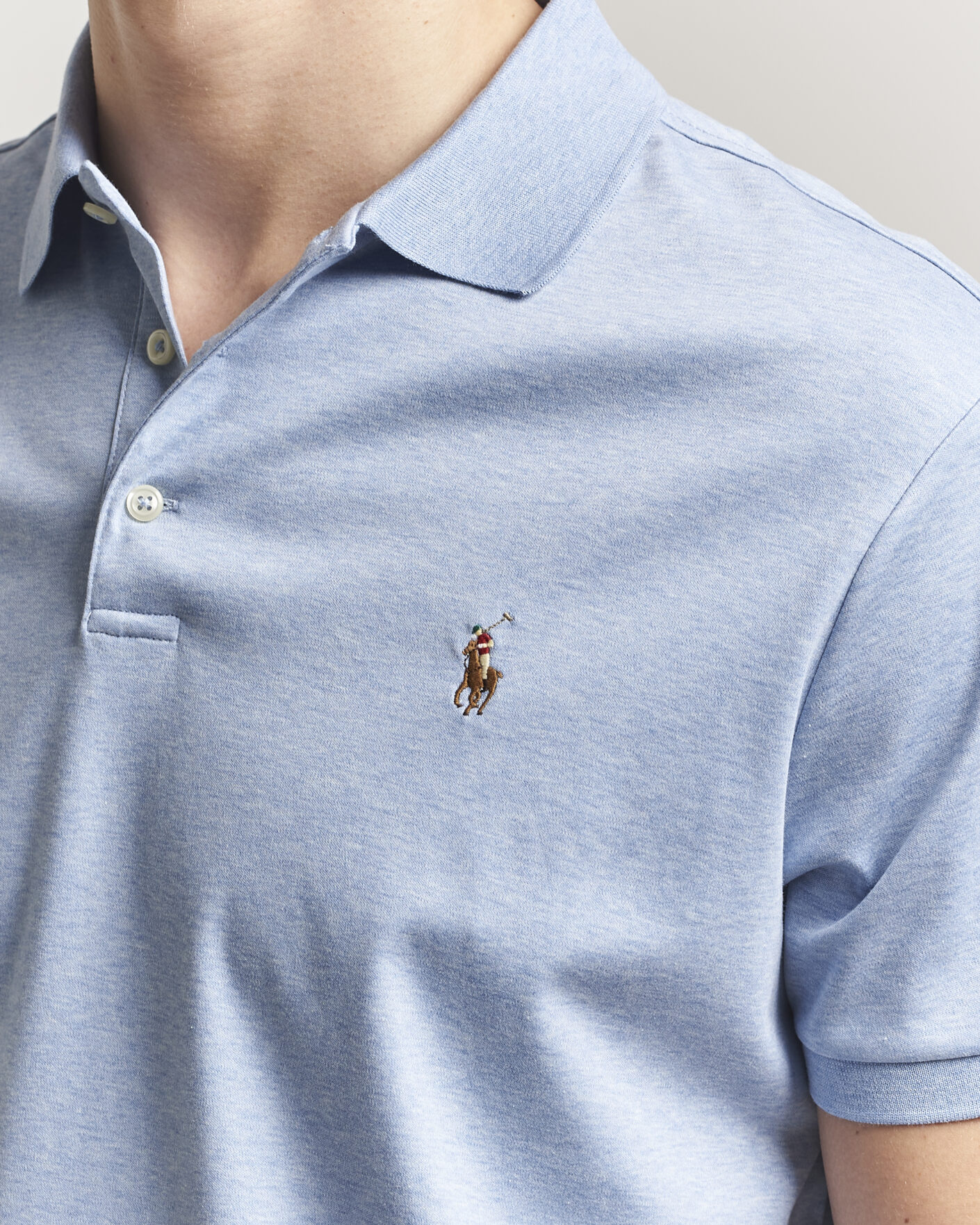 Uomini | Polo | Polo Ralph Lauren | Luxury Pima Cotton Polo Jamaica Heather