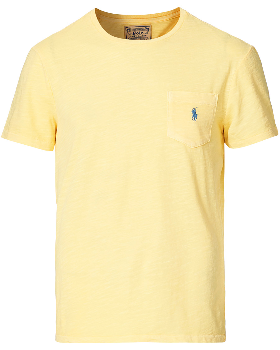 Uomini | T-shirt | Polo Ralph Lauren | Washed Crew Neck Pocket Tee Empire Yellow