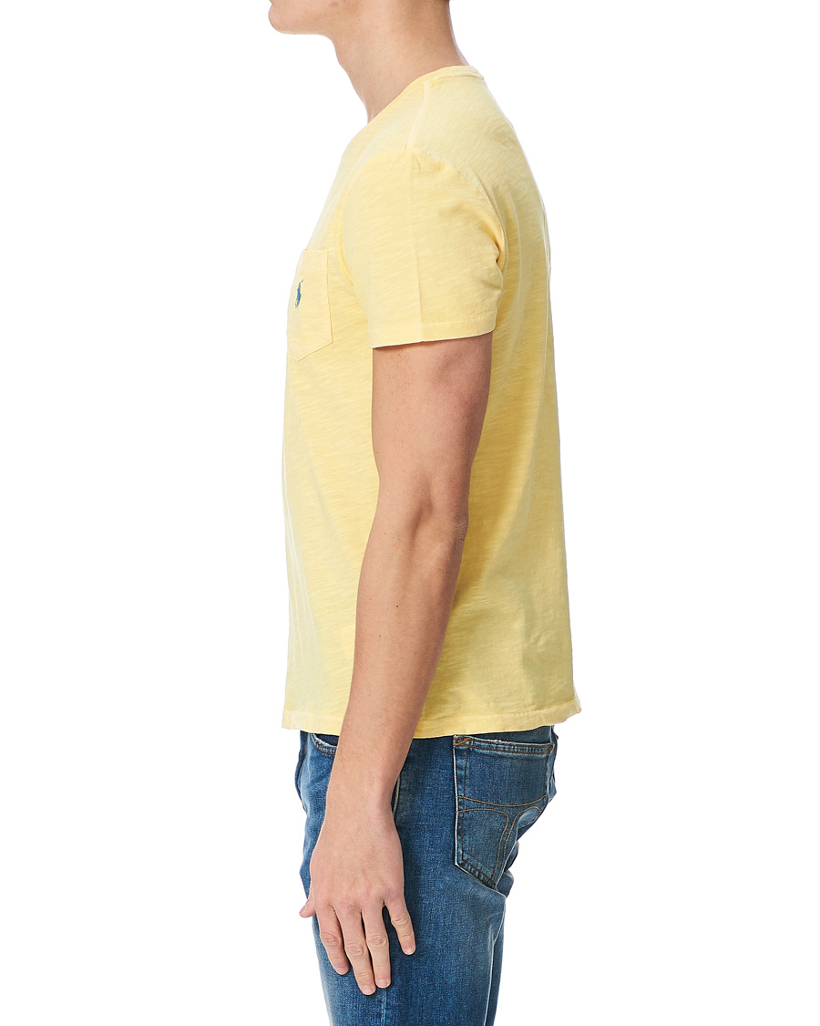 Uomini | T-shirt | Polo Ralph Lauren | Washed Crew Neck Pocket Tee Empire Yellow