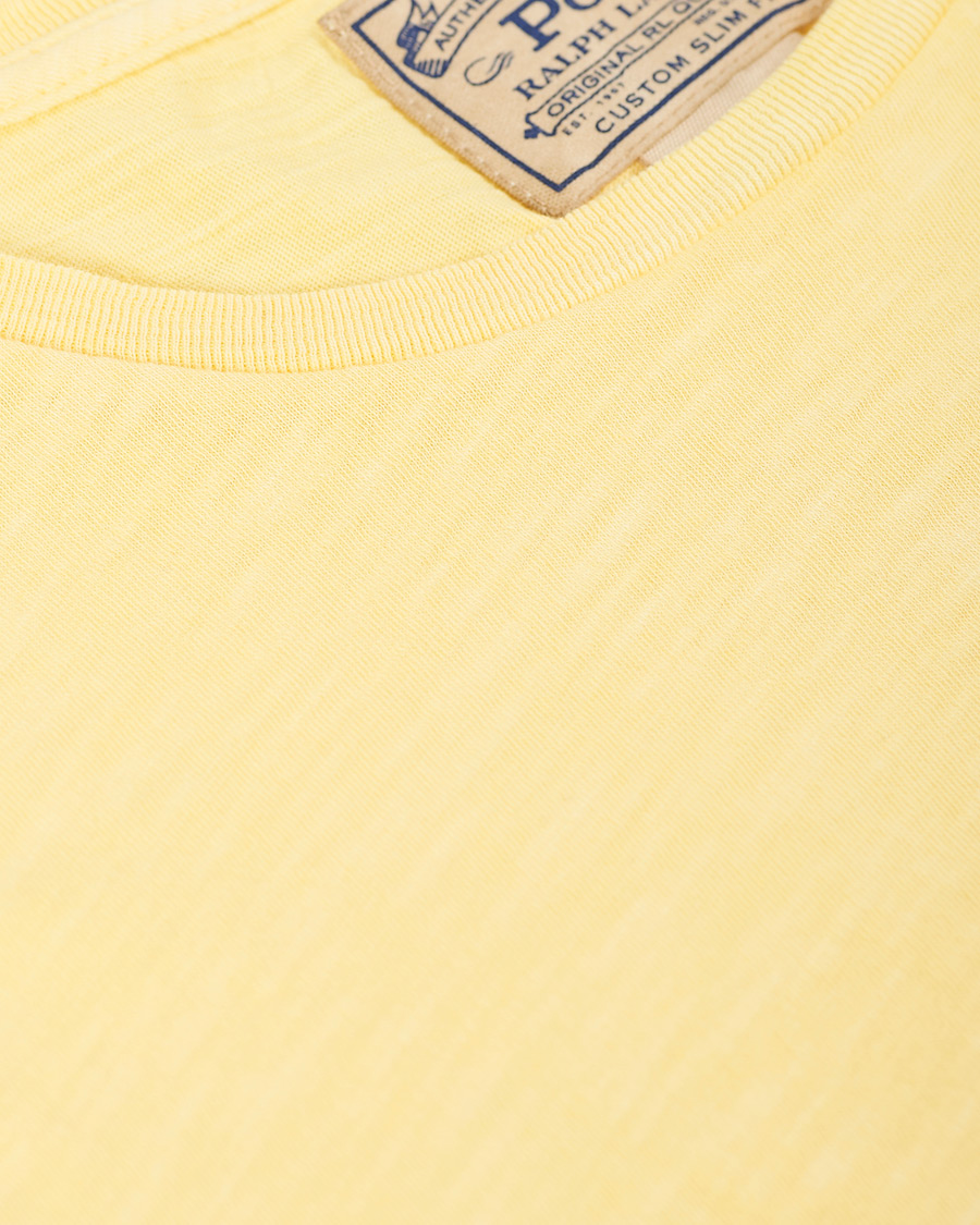 Uomini | T-shirt | Polo Ralph Lauren | Washed Crew Neck Pocket Tee Empire Yellow