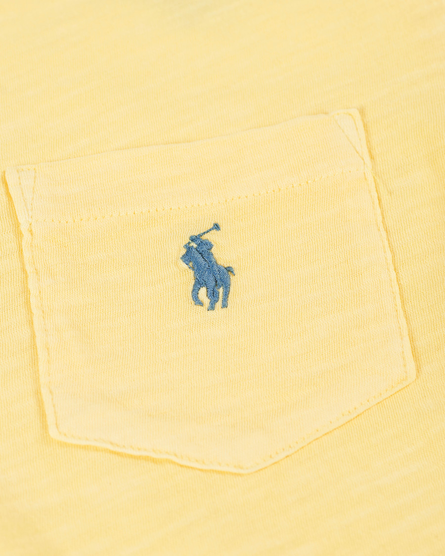 Uomini | T-shirt | Polo Ralph Lauren | Washed Crew Neck Pocket Tee Empire Yellow