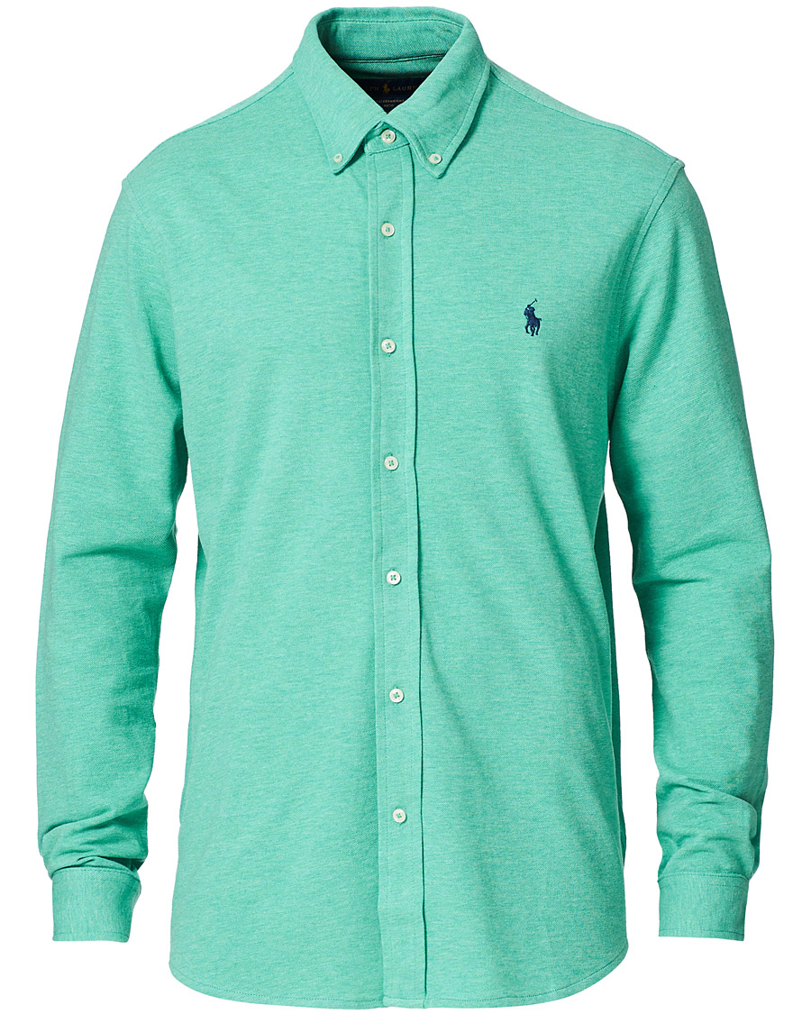 Uomini | Camicie | Polo Ralph Lauren | Featherweight Mesh Shirt Resort Green