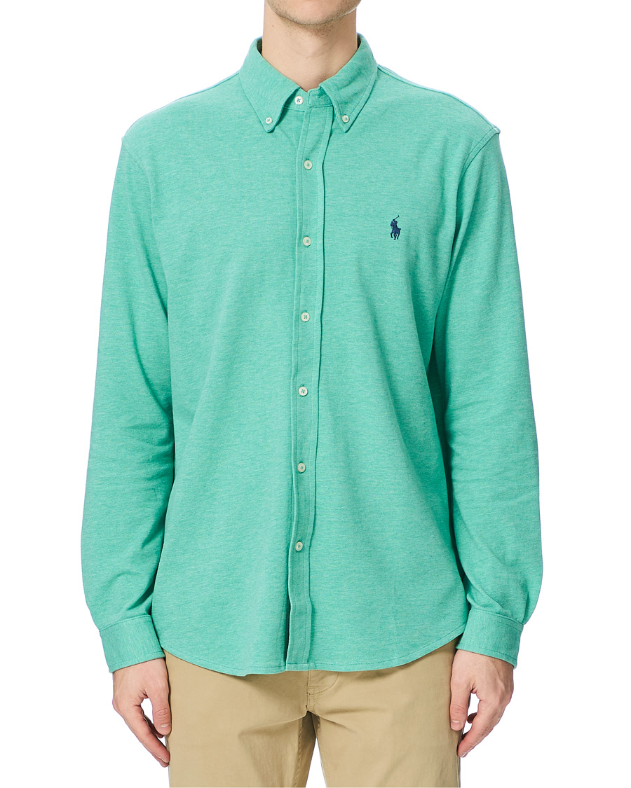 Uomini | Camicie | Polo Ralph Lauren | Featherweight Mesh Shirt Resort Green