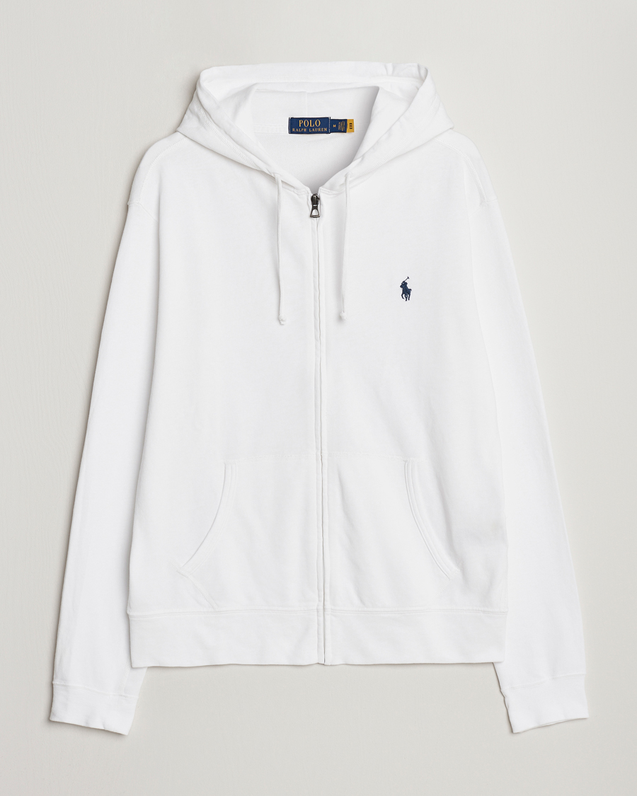 Uomini | Maglieria | Polo Ralph Lauren | Spa Terry Full Zip Hoodie White