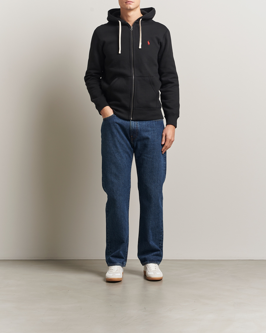 Uomini | Maglieria | Polo Ralph Lauren | Athletic Fleece Full-Zip Hoodie Polo Black