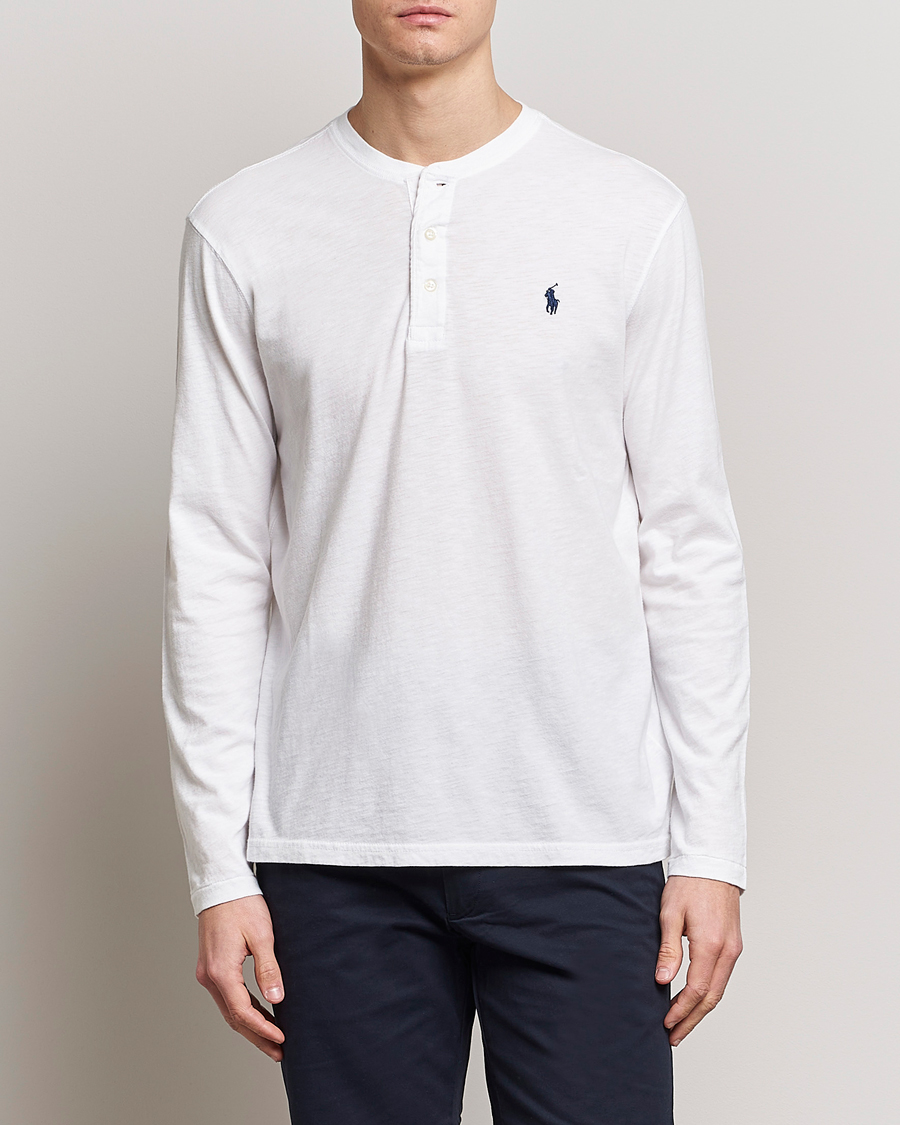 Uomini | Maglieria | Polo Ralph Lauren | Slub Jersey Henley White