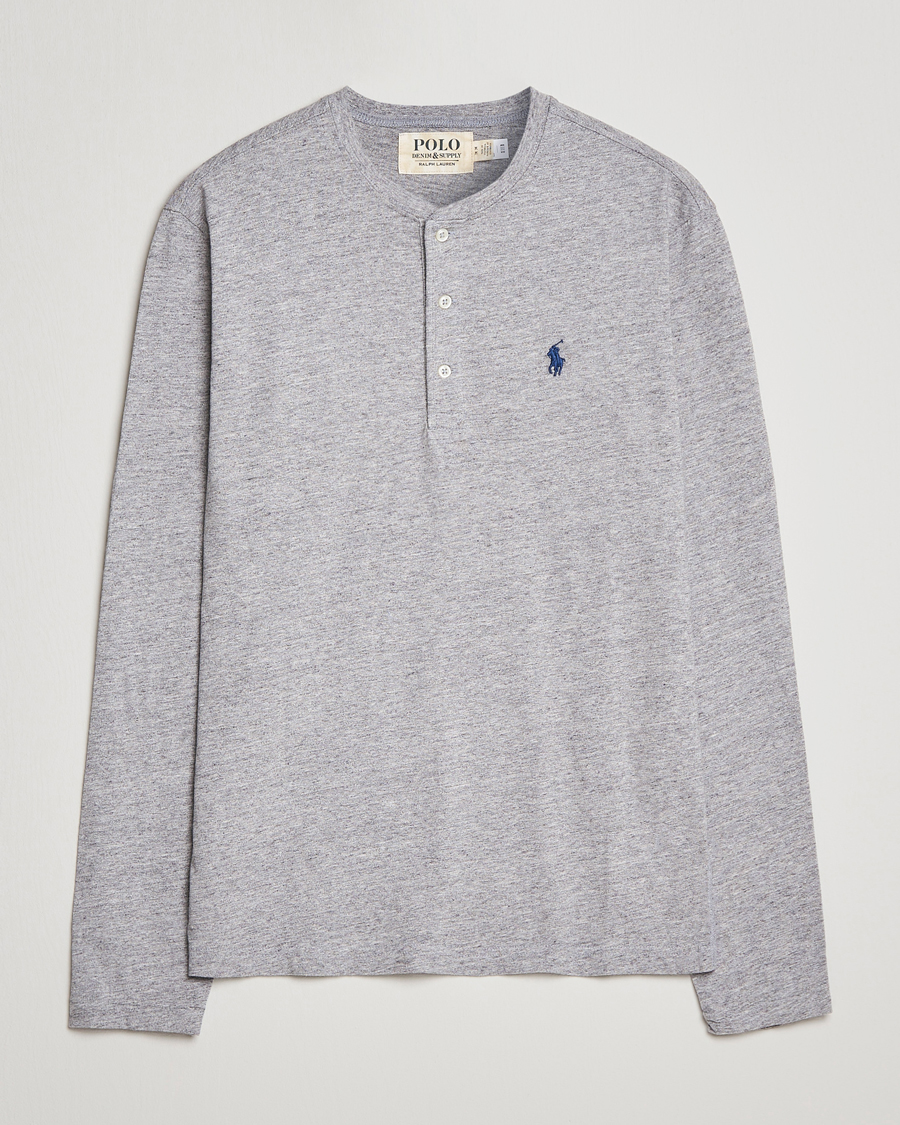 Uomini | Maglieria | Polo Ralph Lauren | Slub Jersey Henley Dark Vintage Heather