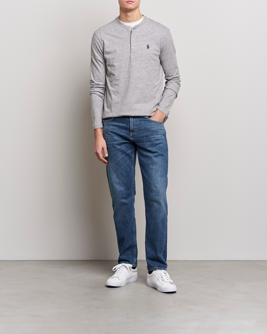 Uomini | Maglieria | Polo Ralph Lauren | Slub Jersey Henley Dark Vintage Heather