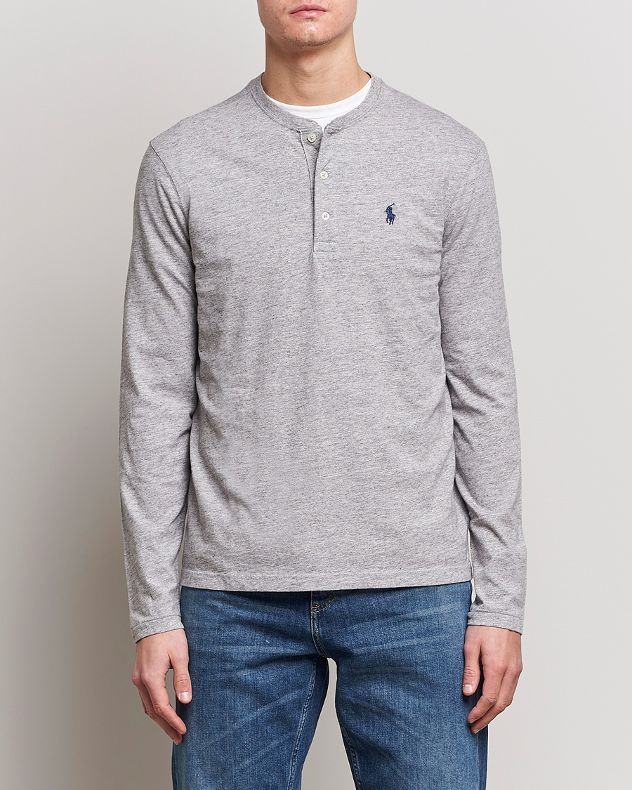 Uomini | Maglieria | Polo Ralph Lauren | Slub Jersey Henley Dark Vintage Heather