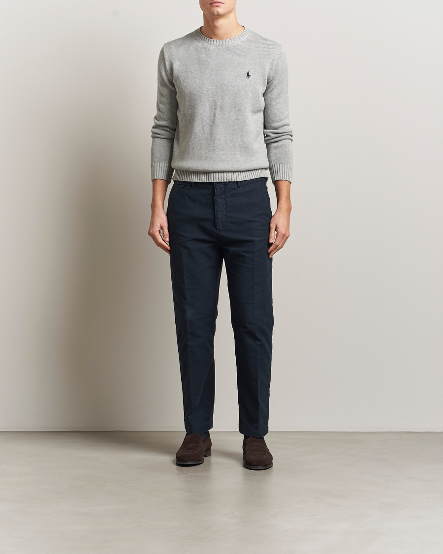 Uomini | Maglieria | Polo Ralph Lauren | Cotton Crew Neck Sweater Andover Heather