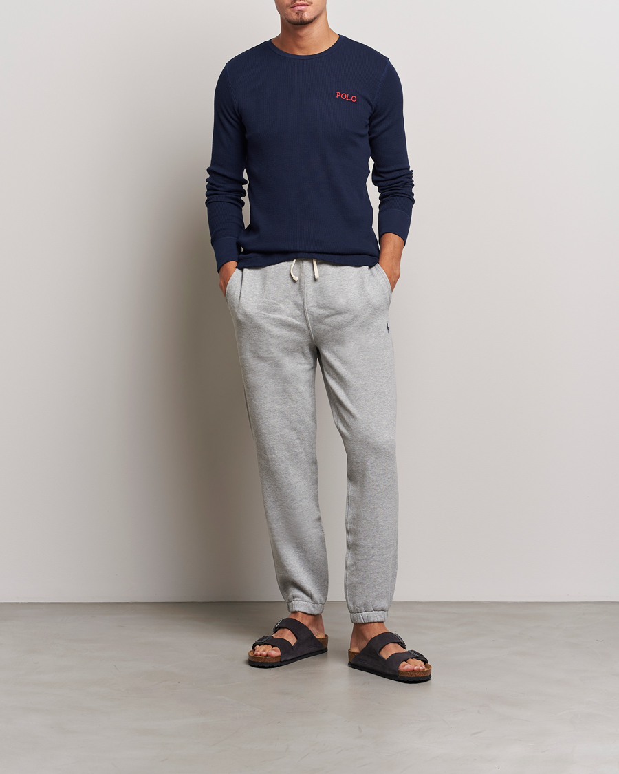 Uomini | T-shirt | Polo Ralph Lauren | Waffle Long Sleeve Crew Neck Cruise Navy