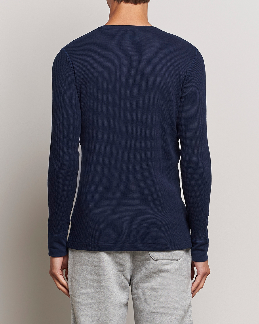 Uomini | T-shirt | Polo Ralph Lauren | Waffle Long Sleeve Crew Neck Cruise Navy