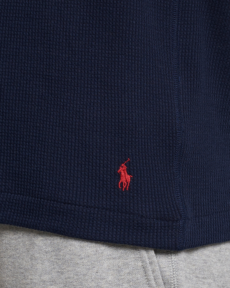 Uomini | T-shirt | Polo Ralph Lauren | Waffle Long Sleeve Crew Neck Cruise Navy