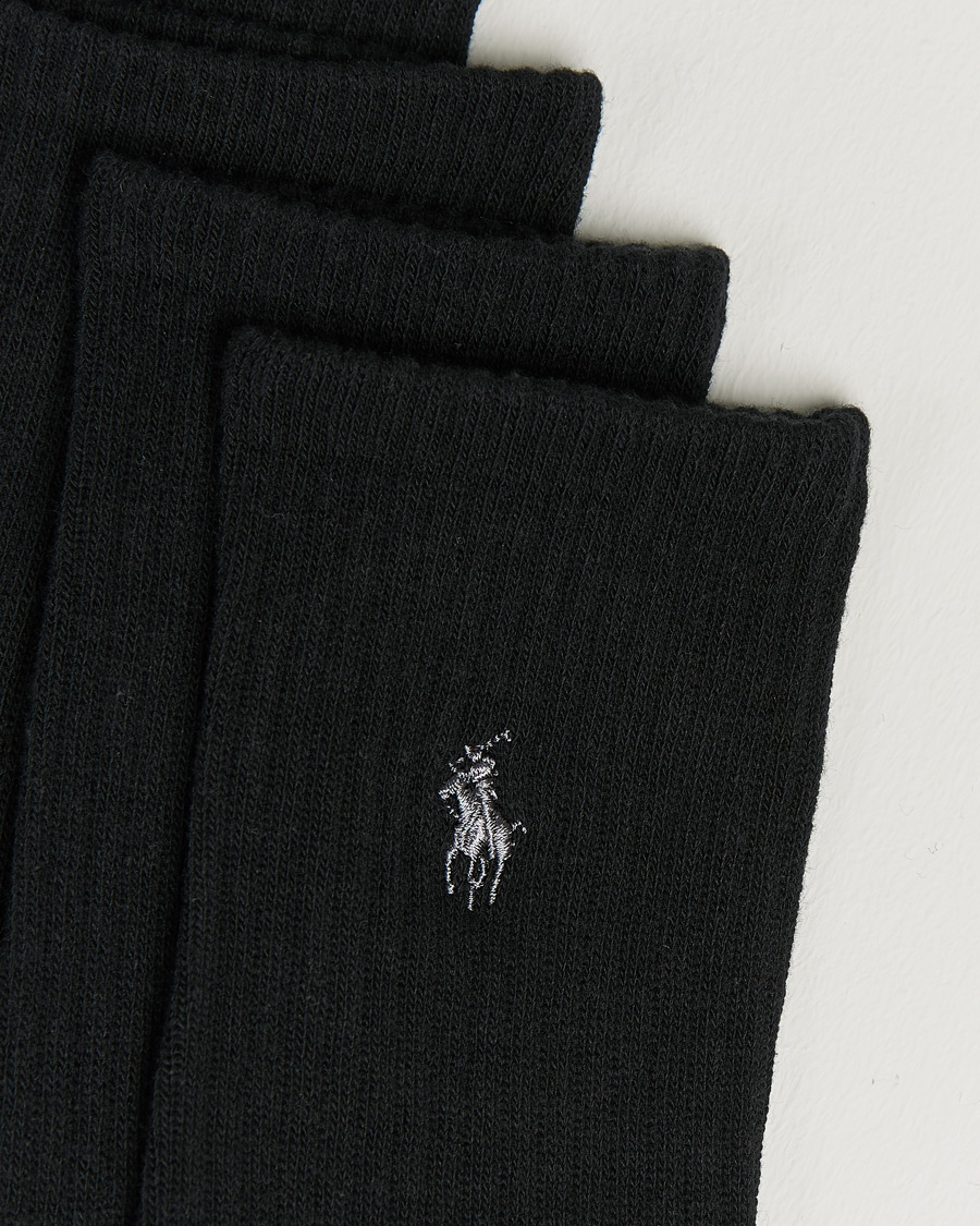 Uomini | Biancheria intima | Polo Ralph Lauren | 6-Pack Cotton Crew Socks Black