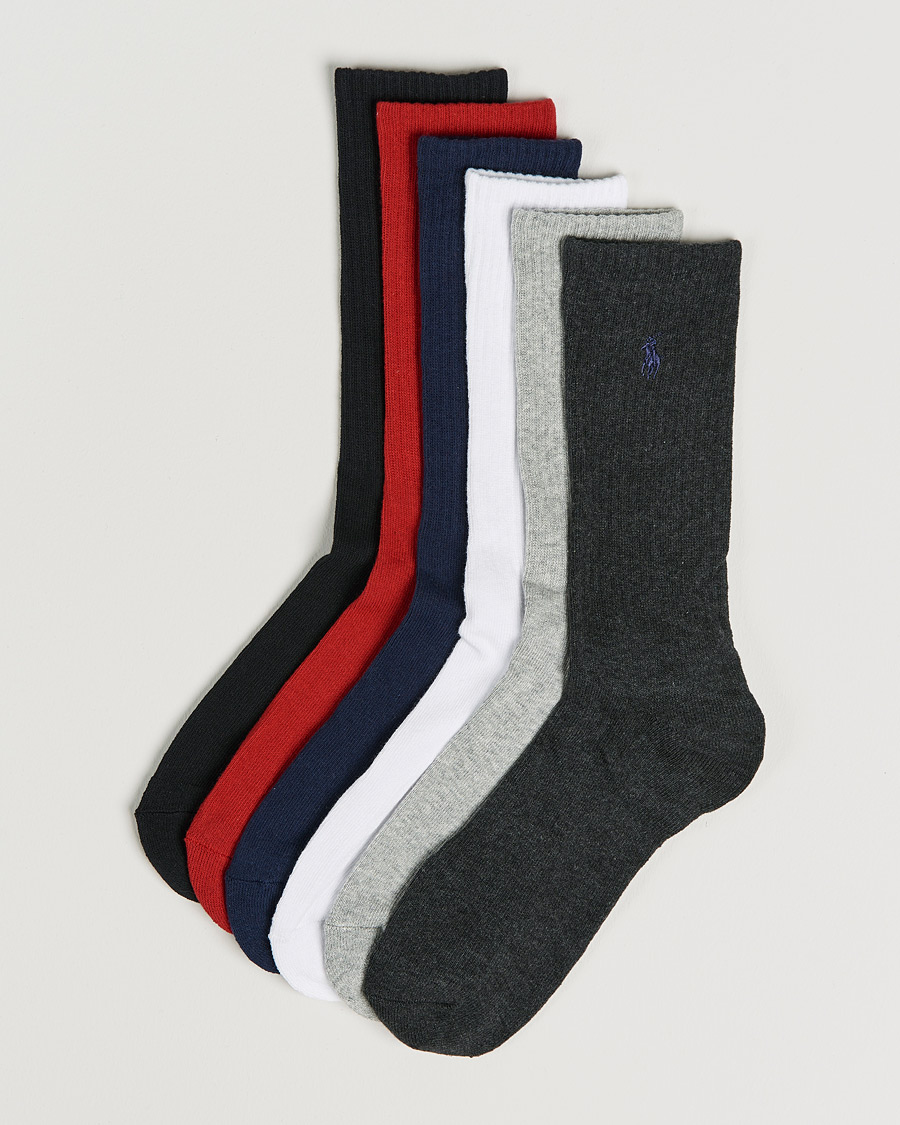 Uomini | Biancheria intima | Polo Ralph Lauren | Polo Ralph Lauren6-Pack Cotton Crew SocksMulti